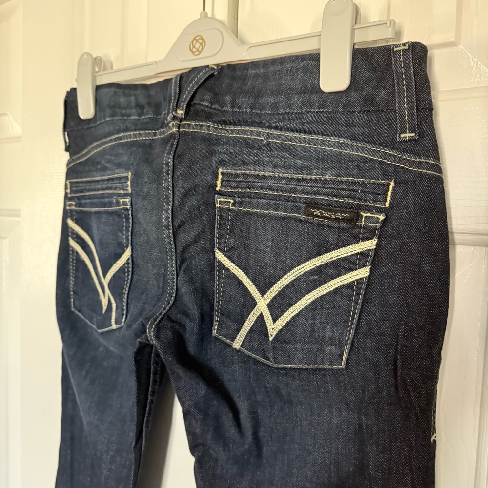 Vintage William Rast Low Rise Straight Dark Denim Jeans Size 28 - Picture 3 of 10